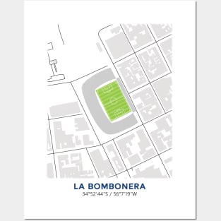 La Bombonera Map Design Posters and Art